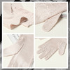 丁摩真丝防晒手套夏新款女士蕾丝轻薄透气桑蚕丝开车骑行五指手套AL24064 商品缩略图3