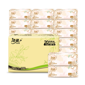 TR371-20E洁柔牌纸面巾(东方花园128软抽)100抽3层(20包装)(电商专供）