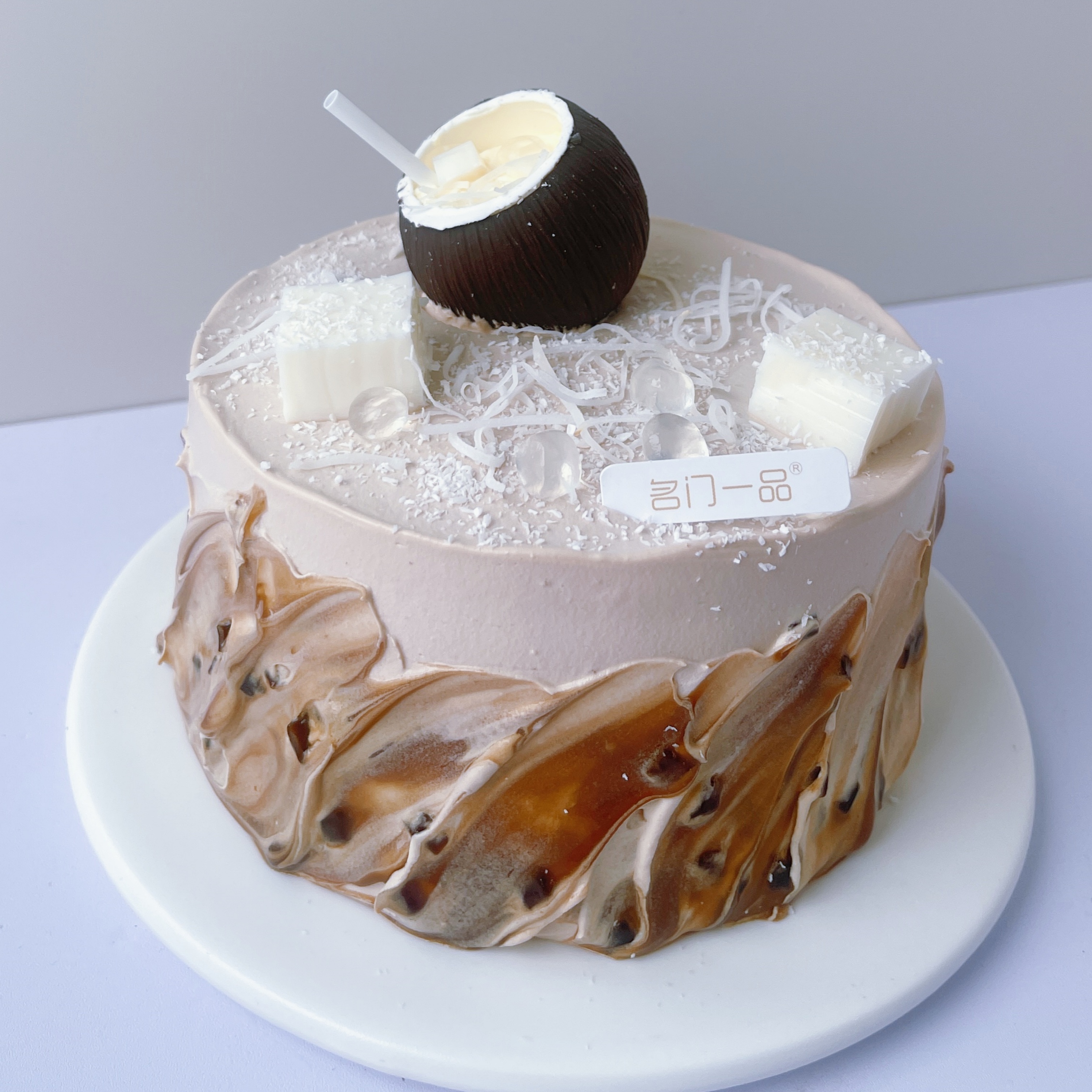 椰椰拿铁-生椰拿铁入蛋糕，一口椰香咖啡醇-6英寸