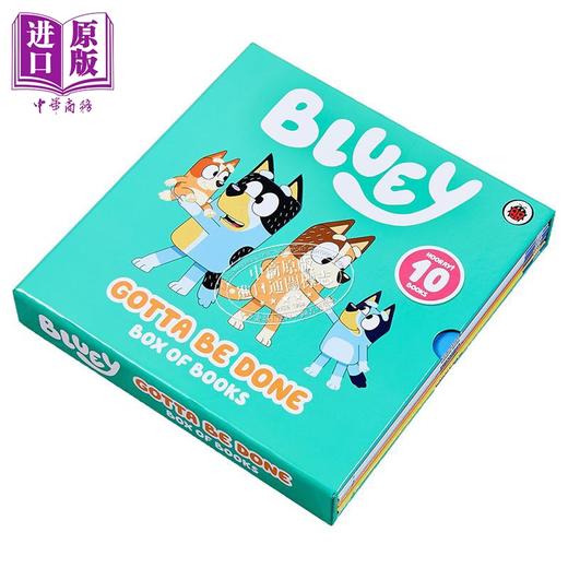【中商原版】小蓝狗布鲁伊10册故事1 Bluey Gotta Be Done 英文原版 儿童绘本 卡通动画 图画书故事集锦盒装 进口童书 故事书 商品图1
