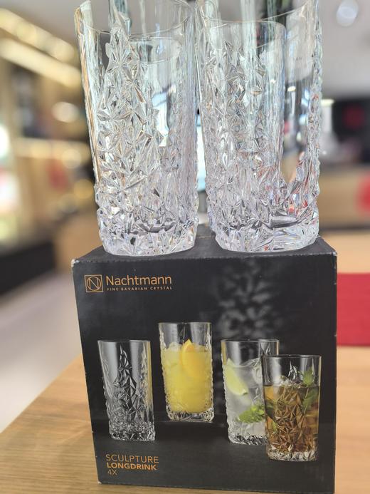 【春上新】10楼菲仕乐    德国进口耐赫曼雕刻系列-水杯4只装  吊牌价1080元  活动价428元 商品图4