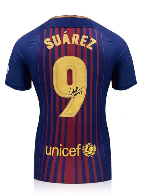 苏亚雷斯2017-18赛季亲签球衣 商品图0