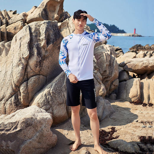 运动户外-速干长袖长裤防晒水母冲浪服温泉度假分体泳衣 商品图2