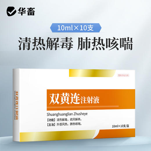 华畜双黄连注射液 主治外感风热 肺热咳喘 猪牛羊用 商品图0