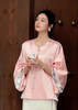盛唐牡丹大师系列| 重工刺绣西厢丝毛外套-红梅粉 商品缩略图1