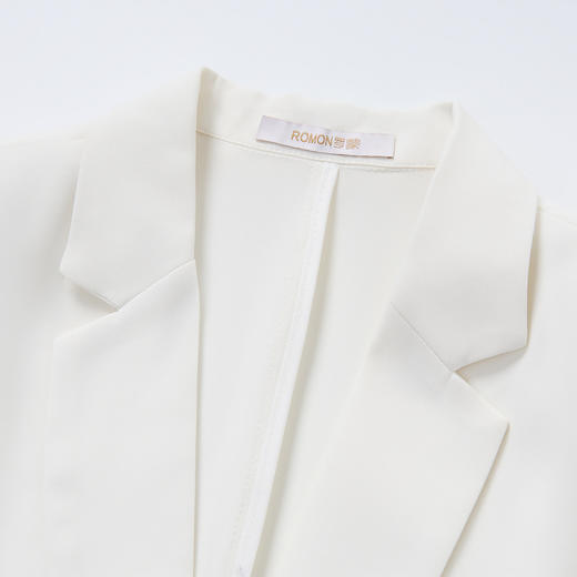 【简约修身 易打理】罗蒙女士西服舒适日常七分袖商务清新优雅外套女 商品图5