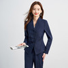 【西服+西裤】罗蒙女士纯色职业西服套装舒适通勤时尚两件套女百搭 商品缩略图11