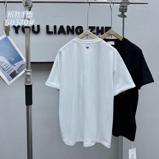 白色涂鸦字母男士短袖T恤美式印花潮夏季新款宽松男装   YLZ-E50370 商品图1