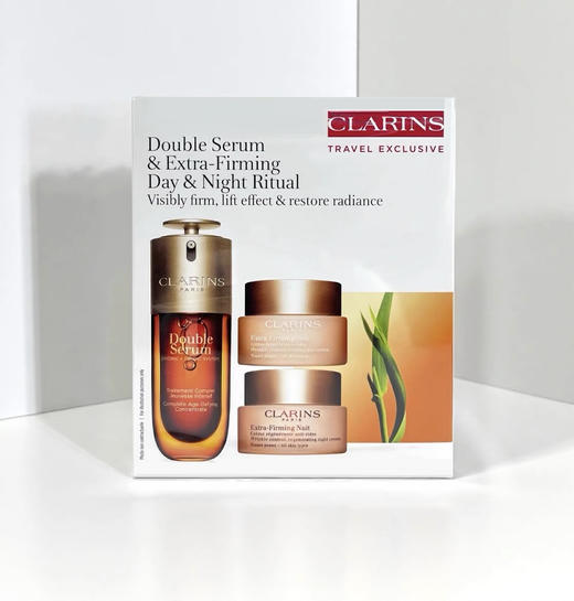 【限时加赠莱珀妮面膜5片】CLARINS 娇韵诗第九代新版双萃精华三件套（双萃精华50ml+日霜50ml+晚霜50ml） 商品图6
