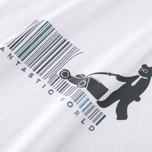 gxgjeans【100%棉】经典印花简约圆领打底T恤男士夏季舒适透气短袖K&C 商品图6