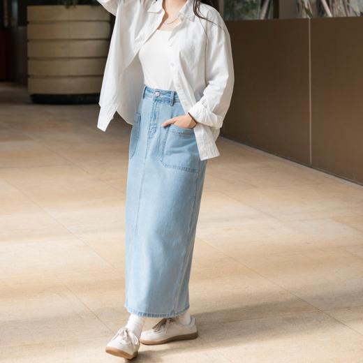 LIKE SOPHIE牛仔半裙|A字版型，遮胯显瘦，两色可选 商品图0