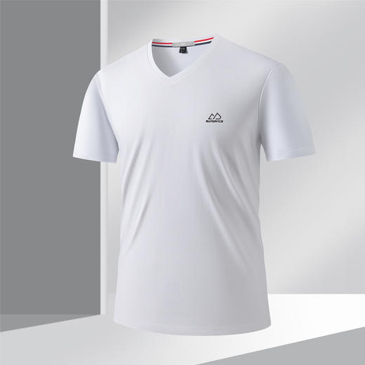 【100%纯棉】圣得西男士短袖T恤夏季新款商务休闲透气百搭T恤男 商品图2