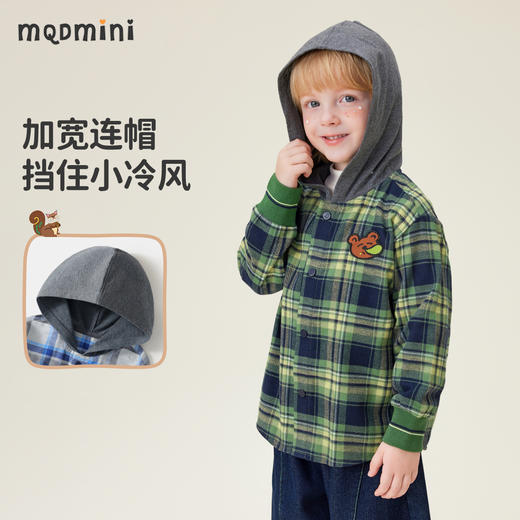 【90-140】【MQDmini】男童格子衬衫外套 商品图4
