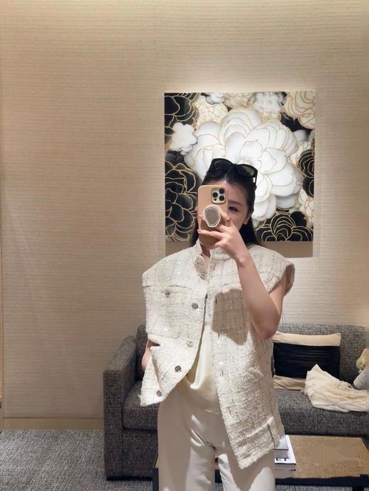 香奈儿25SS亮片斜纹软呢马甲（TM） 商品图2