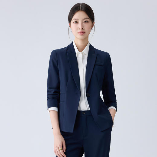 【一粒扣 易打理】罗蒙春秋修身职业气质西装外套西服上衣女 商品图8
