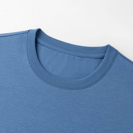 圣得西男士T恤2025年夏季新款通勤休闲居家百搭纯色圆领短袖上衣 商品图9