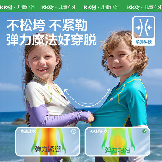 【KK树】几何帆船全身小护盾泳衣（单泳衣） 商品图2