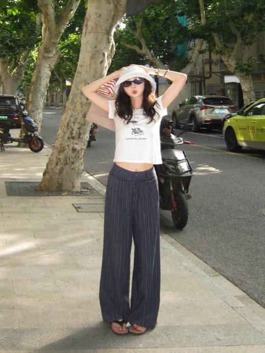 浮生八记/25B101/休闲裤女双腰头西装裤 商品图3