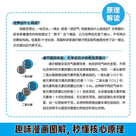 画懂科学·50条化学原理+118化学元素 戴升趣味科学化学知识网络科学家的故事数理化科学启蒙漫画图解 商品图2