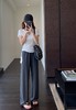 含真丝铜氨丝莫代尔酷夏解暑高腰垂顺一片式流畅显瘦直流裤 商品缩略图5
