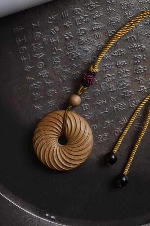 漩涡纹平安扣°老山檀香挂链 商品图5