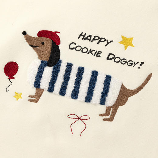 笛莎Deesha 童装女童卫衣2025秋新款女童小狗连帽卫衣 商品图3