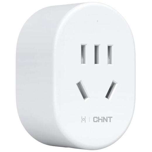 华为智选鸿蒙智选正泰智能插座智选家居节能wifi定时带开关10a手机无线远程遥控多功能学生家用网关插排正泰智能插座（一只装）支持APP电量统计 商品图1