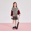 笛莎Deesha 童装女童外套2025秋新款女童撞色学院风棒球外套 商品缩略图2
