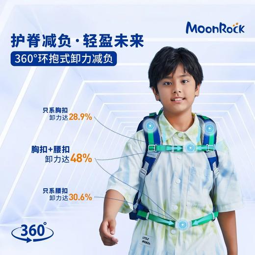 【森哥优选】MoonRock梦乐儿童护脊书包1-5年级学生有效减负48%大容量开学装备 商品图2