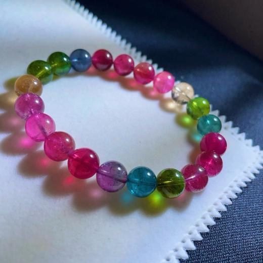 9.2mm单圈彩虹碧玺手串 商品图0