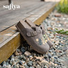 预售|Safiya/索菲娅2025时尚烫钻绣花百搭复古外穿包头休闲勃肯拖鞋SFD3110083 商品缩略图1