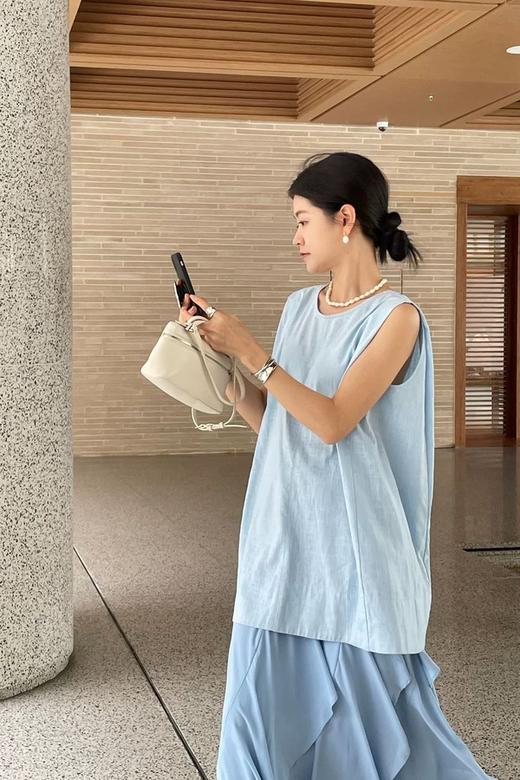 Kai & Kiera 韩系小众设计无袖上衣 20579 商品图1