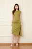 ELLA JADE 简约气质褶皱连衣裙 20824 商品缩略图0