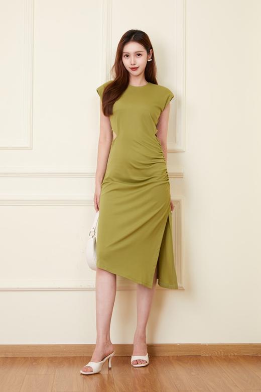 ELLA JADE 简约气质褶皱连衣裙 20824 商品图0
