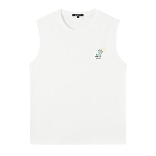 gxgjeans25夏季基础款T恤简约百搭男士背心【棉100%】亲肤打底上衣K&C 商品图6