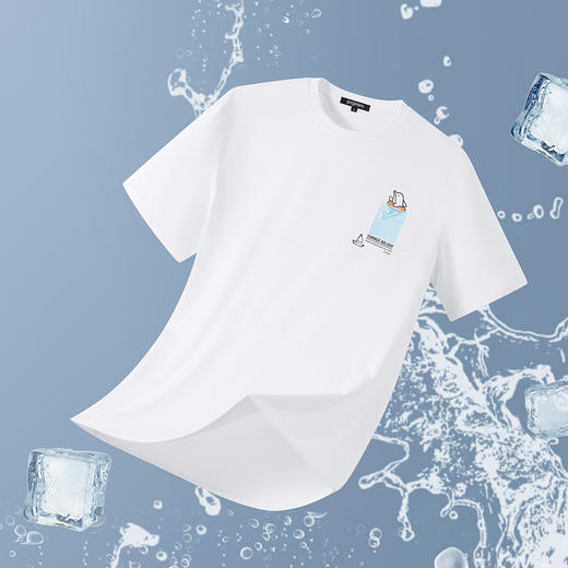 gxgjeans【速干透气】25夏款男士短袖索罗娜凉感T恤青少年印花半袖K&C 商品图7