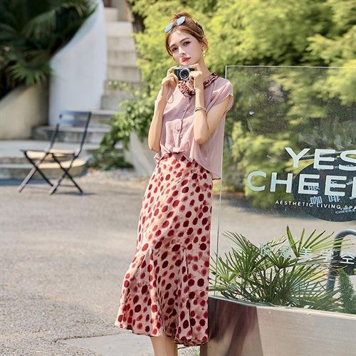 气质减龄时尚碎花吊带连衣裙2025新款设计感防晒罩衫两件套YLFS9006 商品图4