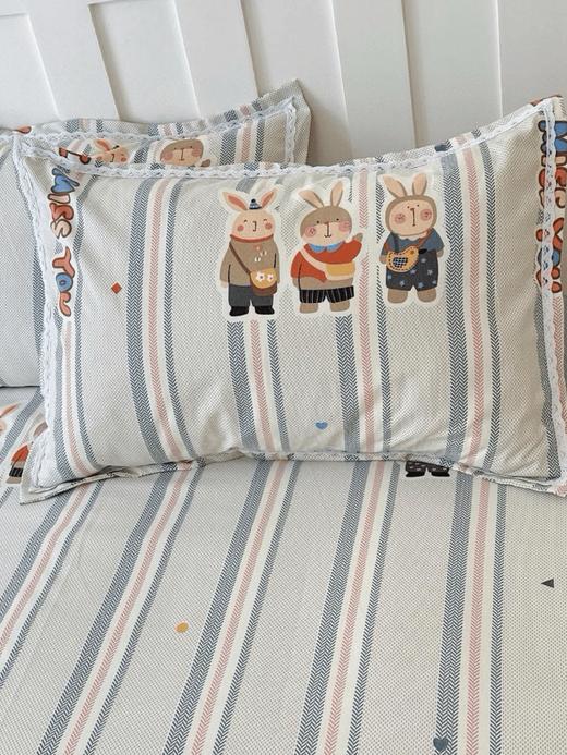 【100%全棉❗三件套】高品质全棉细纱粗布软凉席(花边款）夏日必入款👏 商品图3