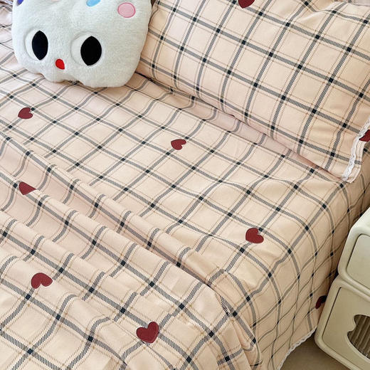 【100%全棉❗三件套】高品质全棉细纱粗布软凉席(花边款）夏日必入款👏 商品图4