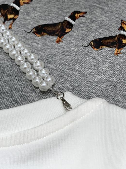 【高品质私服】【MG狗狗印花弹力短袖T恤】弹性十足却不紧绷，设计简约大方，辣妹出街必备款G1453-CC【无标出货 介意慎拍】 商品图11