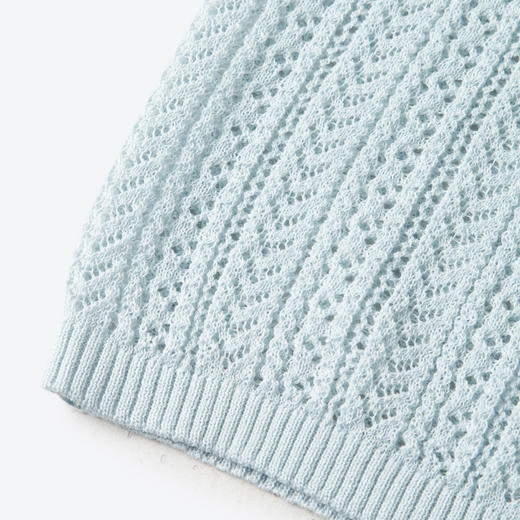 【商场同款】诗凡黎醋纤镂空针织衫2025夏新款长袖上衣3G4530541 商品图4