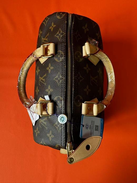 LOUIS VUITTON Speedy 25 百搭便携通勤淑女经典老花 帆布 枕头包单肩包手提包 25 女款 棕色 无肩带 商品图7
