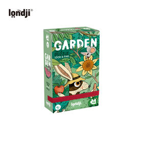 londji 小小拼图系列 兔子花园 24片 适合4岁+ 小巧可爱的尺寸 便携易收纳-PZ616U