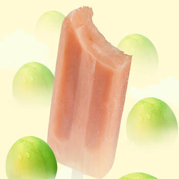 光明牌（Guang Ming Pai）大白兔 奶油话梅糖棒冰 70g*6支 冰淇淋棒冰 家庭装冰激凌 冷饮 商品图4