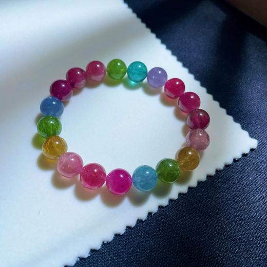 9.8mm单圈彩虹碧玺手串 商品图5