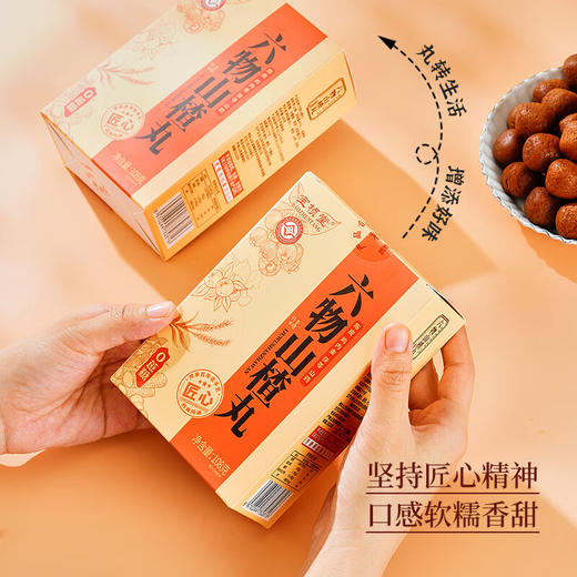 宝桢堂【非遗传承技艺】六物山楂丸山楂球酸甜休闲零食 配料干净 108g/盒 商品图3