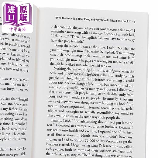 【中商原版】有钱人的想的和你不一样 哈维·艾克 Secrets Of The Millionaire Mind 英文原版 T Harv Eker 商品图2