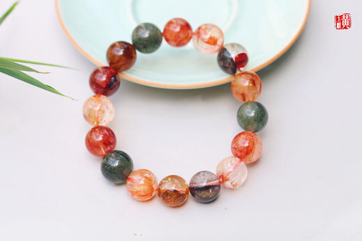 福禄寿胶花水晶手串，珠径13.5mm，赠证书 商品图0