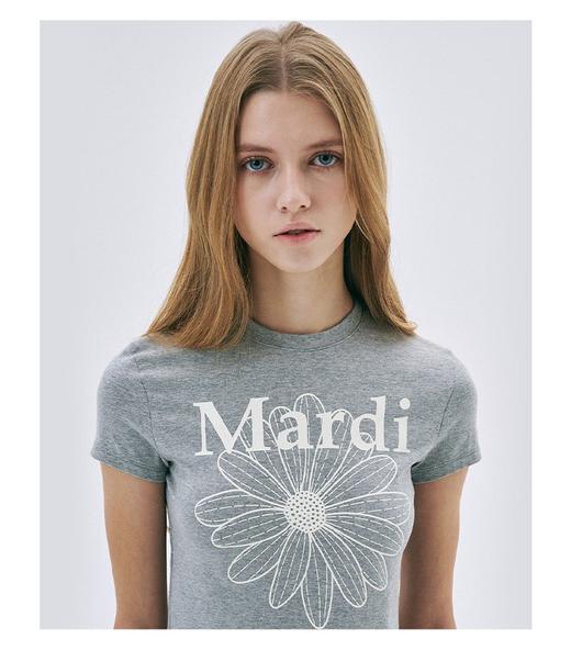 点此购买 Mardi Mercredi夏季女士雏菊印花短版短袖T桖 xg 323342 商品图6