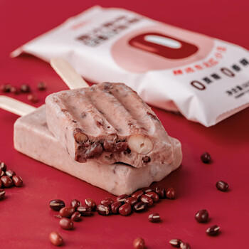 FuDiLong富迪原味红豆雪糕68gx10支 零蔗糖红豆沙冰淇淋0蔗糖冰激淋老冰棍 商品图7